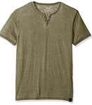 Lucky Brand Men's Venice Burnout Notch Neck Tee Shirt