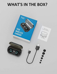 AMINY T23 Wireless Earbuds Bluetooth Headphones 80 Hrs Playtime Bluetooth Earphone IPX7 Waterproof Bluetooth 5.0 Stereo Hi-Fi Sound with Charging Case(Black)
