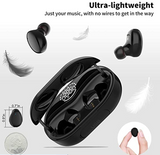 Wireless Earbuds Bluetooth Earbuds Bluetooth 5.0 Wireless Headphones in-Ear with Charging Case IPX8 Waterproof Deep Bass Noise Cancelling Technology for Sports,Gym
