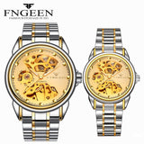 FNGEEN Fully Self Winding Automatic Watch for Men and Women Pair Watches Fashion Luxury Sports Mechanical Watches Couple Hours