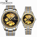 FNGEEN Fully Self Winding Automatic Watch for Men and Women Pair Watches Fashion Luxury Sports Mechanical Watches Couple Hours