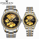 FNGEEN Fully Self Winding Automatic Watch for Men and Women Pair Watches Fashion Luxury Sports Mechanical Watches Couple Hours