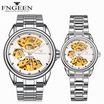 FNGEEN Fully Self Winding Automatic Watch for Men and Women Pair Watches Fashion Luxury Sports Mechanical Watches Couple Hours