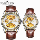 FNGEEN Fully Self Winding Automatic Watch for Men and Women Pair Watches Fashion Luxury Sports Mechanical Watches Couple Hours