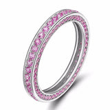 Tigrade Women 925 Sterling Silver Ring Cubic Zirconia For Female Wedding Engagement Band Girls Ring Anillo Plata Mujer Bague
