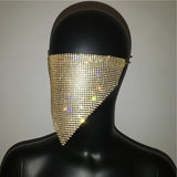 2020 NEW Crystal Masquerade Mask Women Party Jewelry Accessories Fishing Net Metal Rhinestone Sequined Face Mask