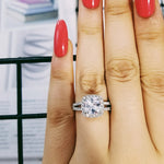 Original 925 Sterling Silver Square white Sapphire ring finger Wedding Engagement Women Natural Gemstone Rings for Women Jewelry