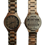 Z1800-2 To My Son-Engraved Wooden Watch 2019 Hot Selling Luxury Men's Sandalwood Military Birthday Graduation Gifts From Family